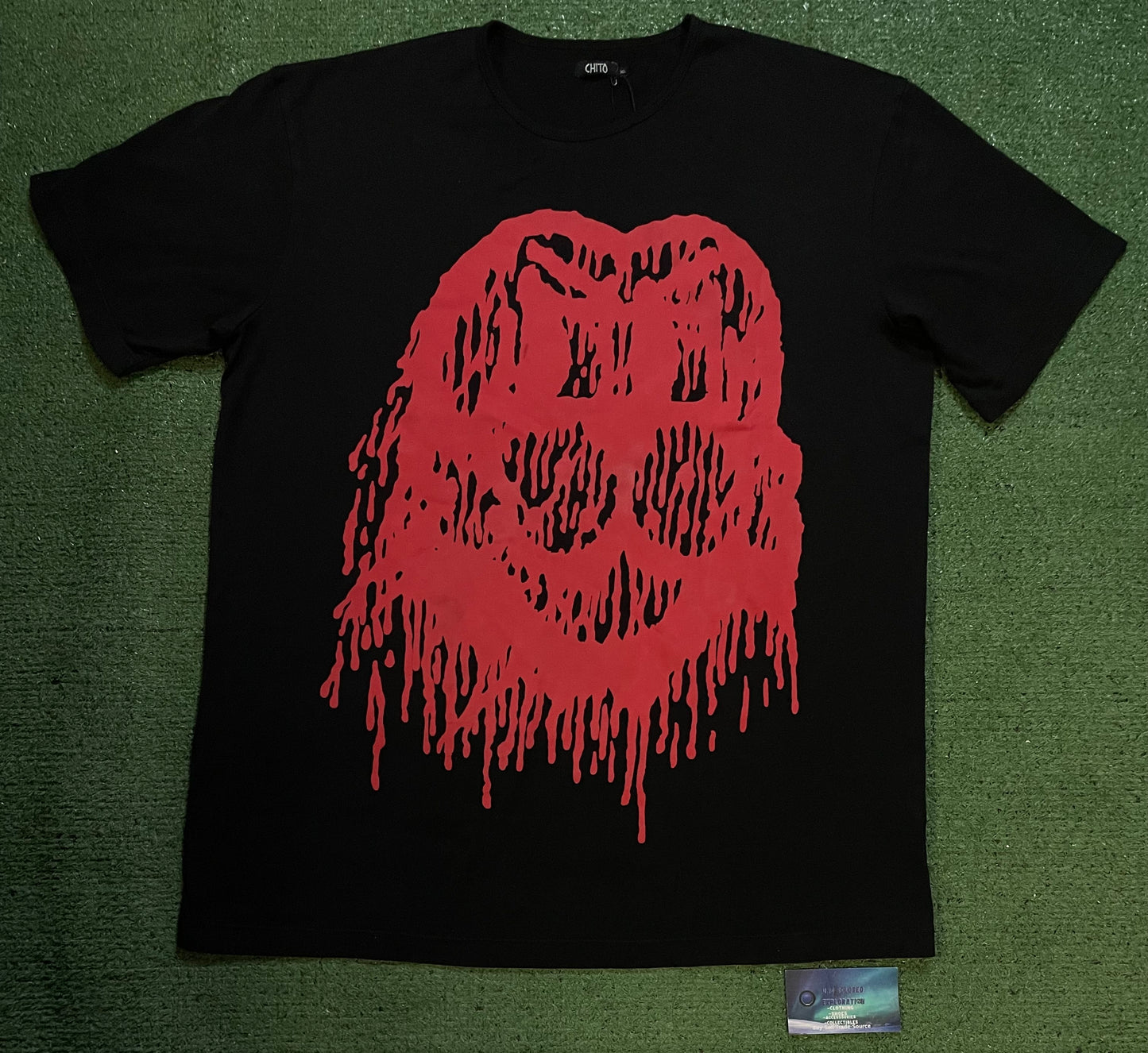CHITO black & red drip tee