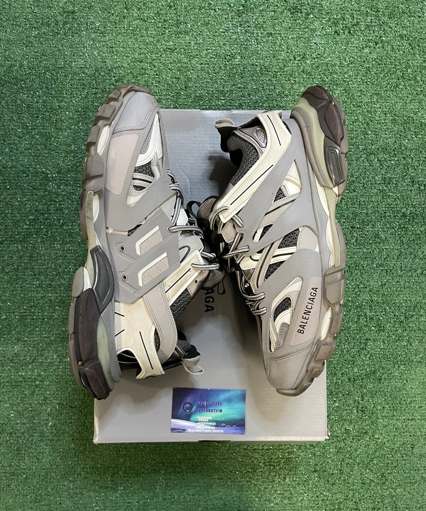 Balenciaga track sneaker grey and white size 11men/12.5women(EU 44)