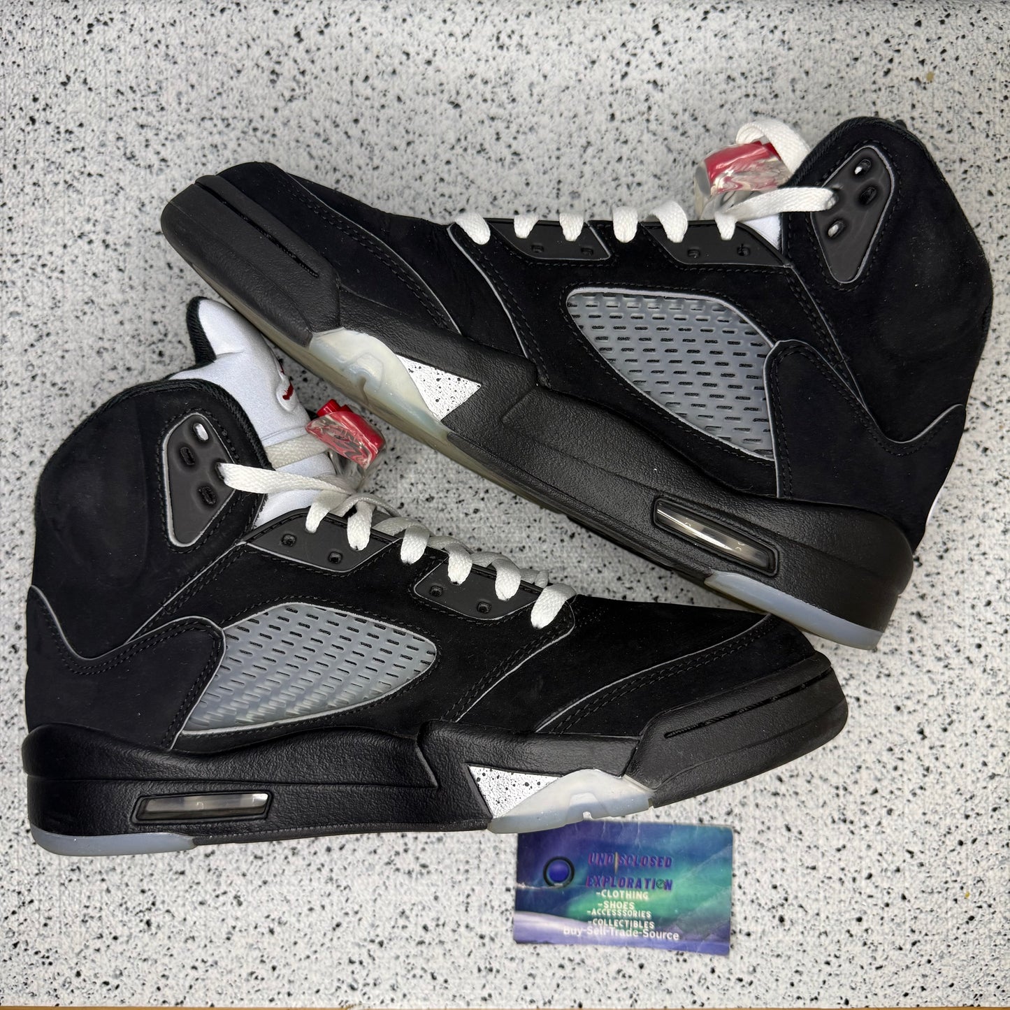Jordan 5 Black Metallic Reimagined 9 Men “Preowned”