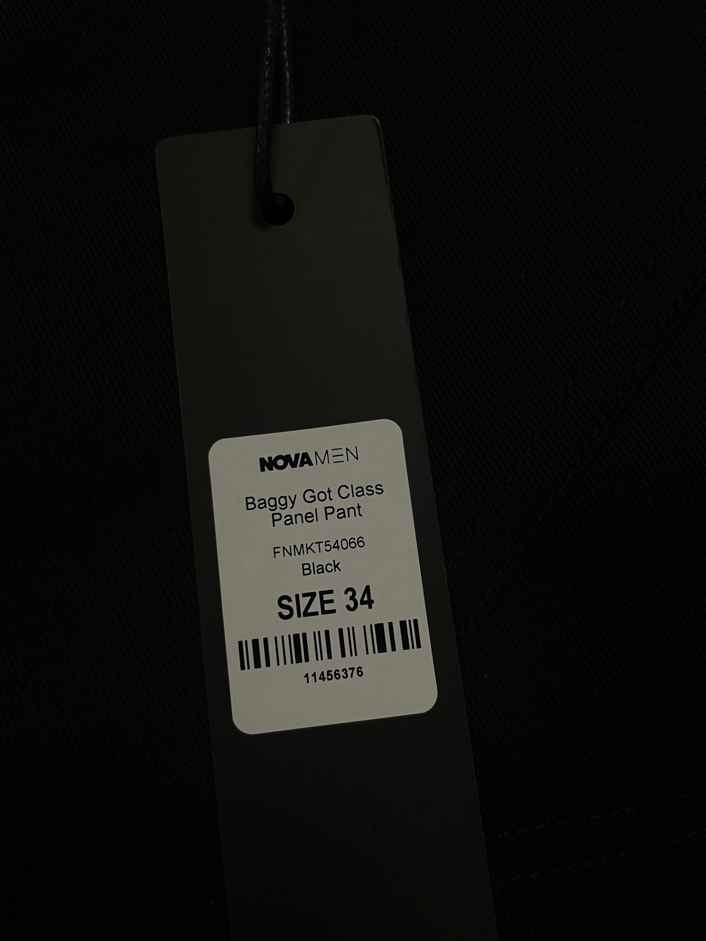 Nova black baggy pants