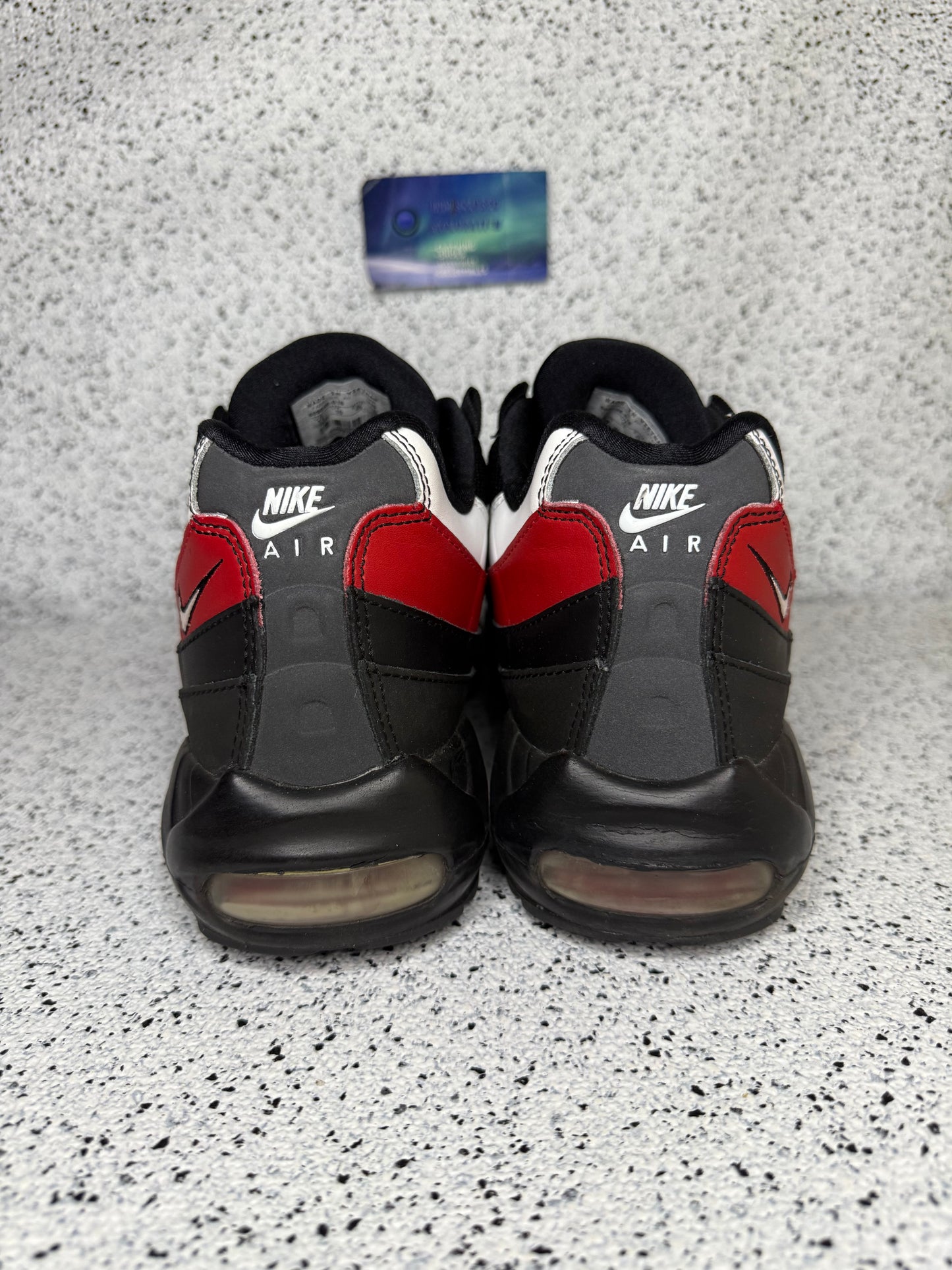 Nike Air Max 95 Black Varsity Red 11 Men/12.5 Women “Preowned”