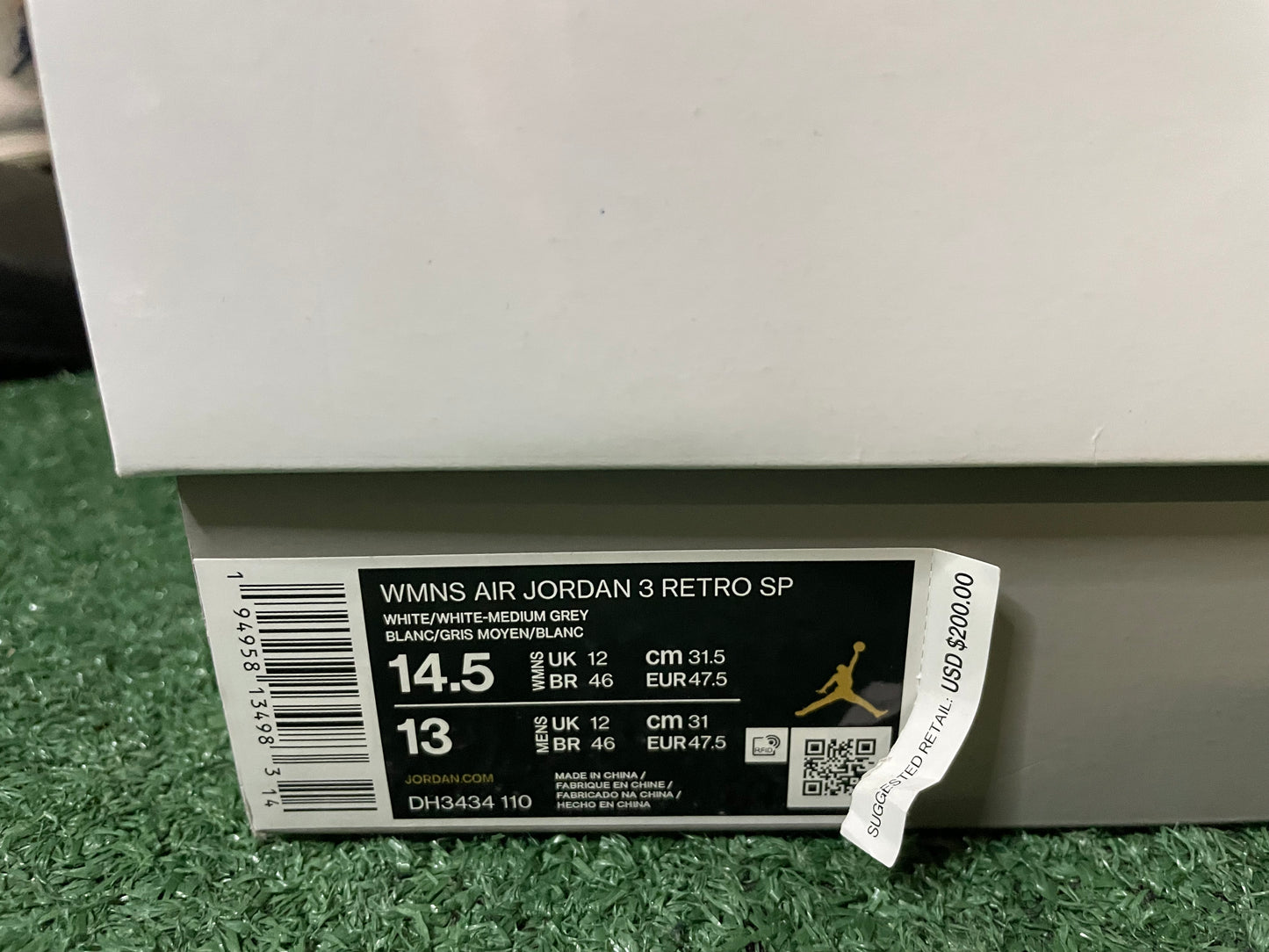 Air Jordan 3 Retro A Ma maniere raised by women size 13men/14.5women