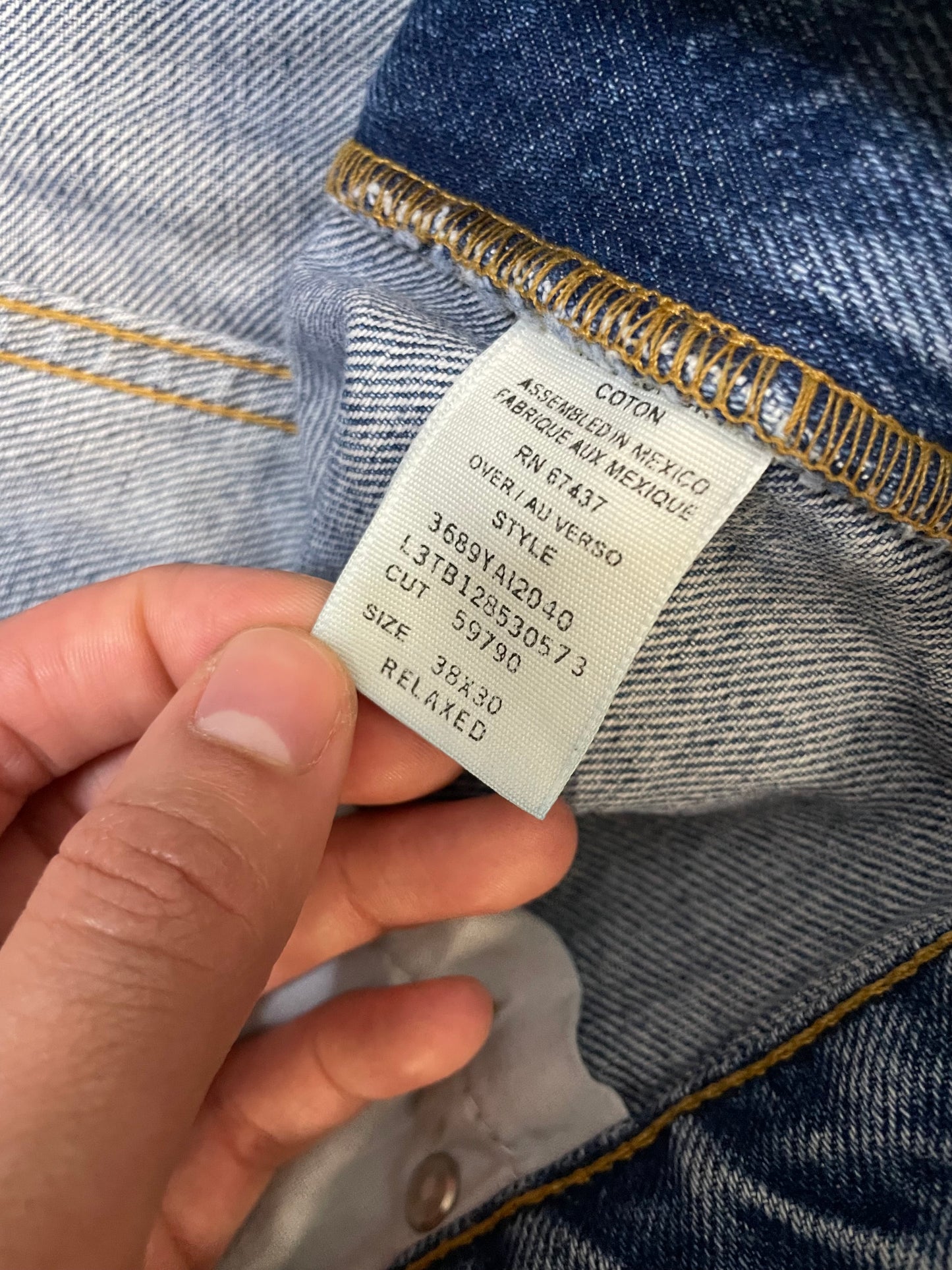 Vintage Polo Ralph Lauren blue denim jeans
