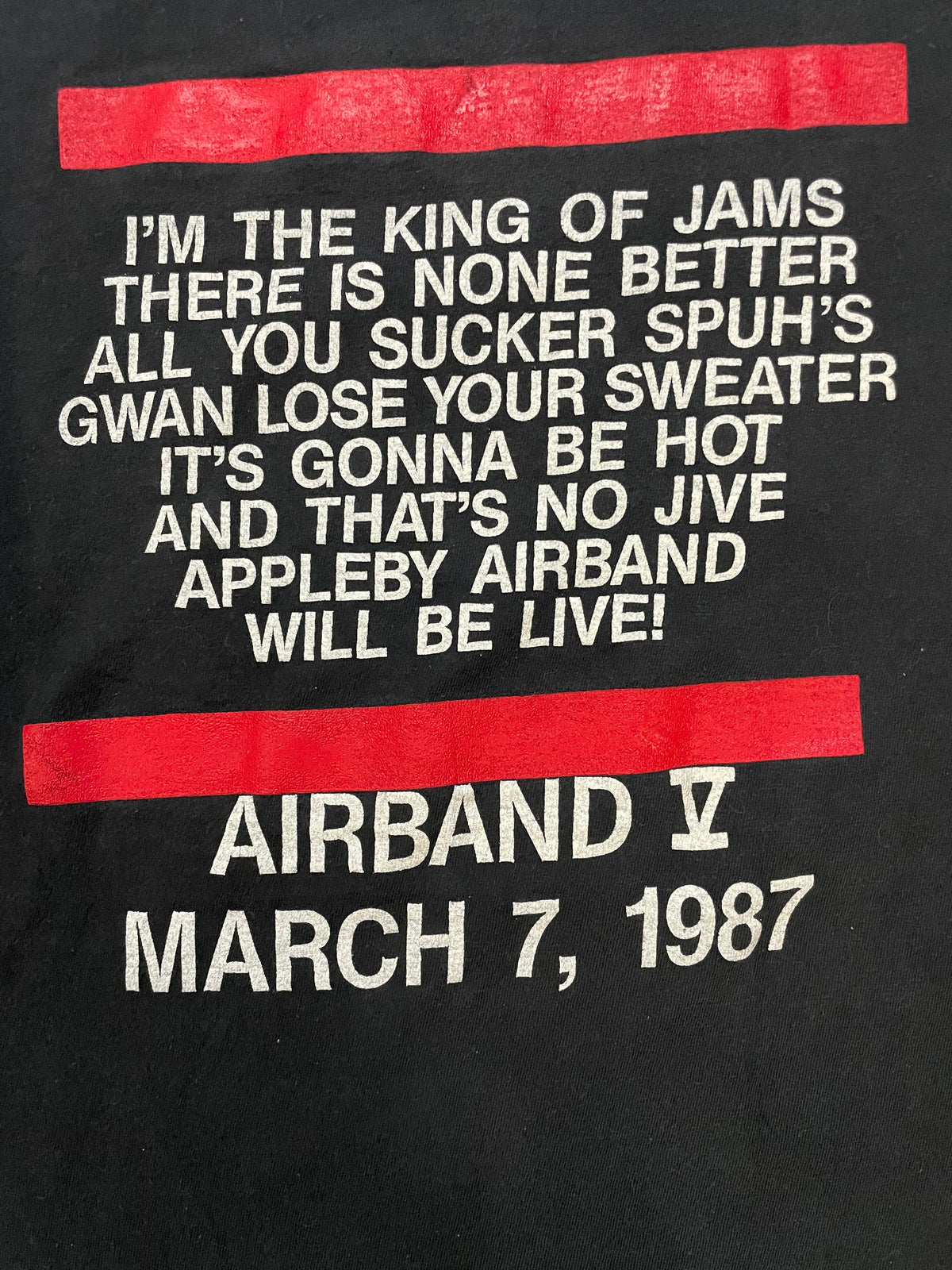 Vintage 1980s Run CMC King of rock tee