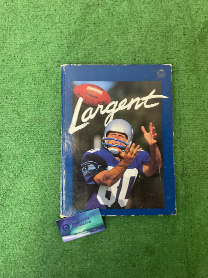 Vintage 1990 Seattle Seahawks Steve Largent Commemoratove Book