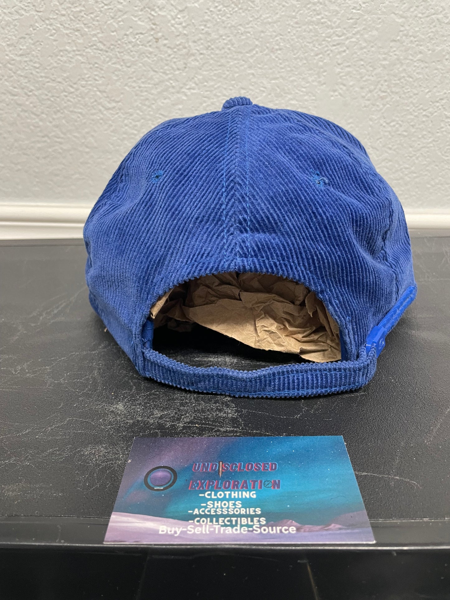 Vintage 1990s blue Corduroy hat