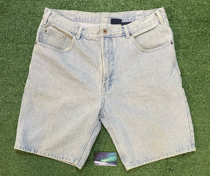 Vintage 1990s Route 66 light wash Jean shorts