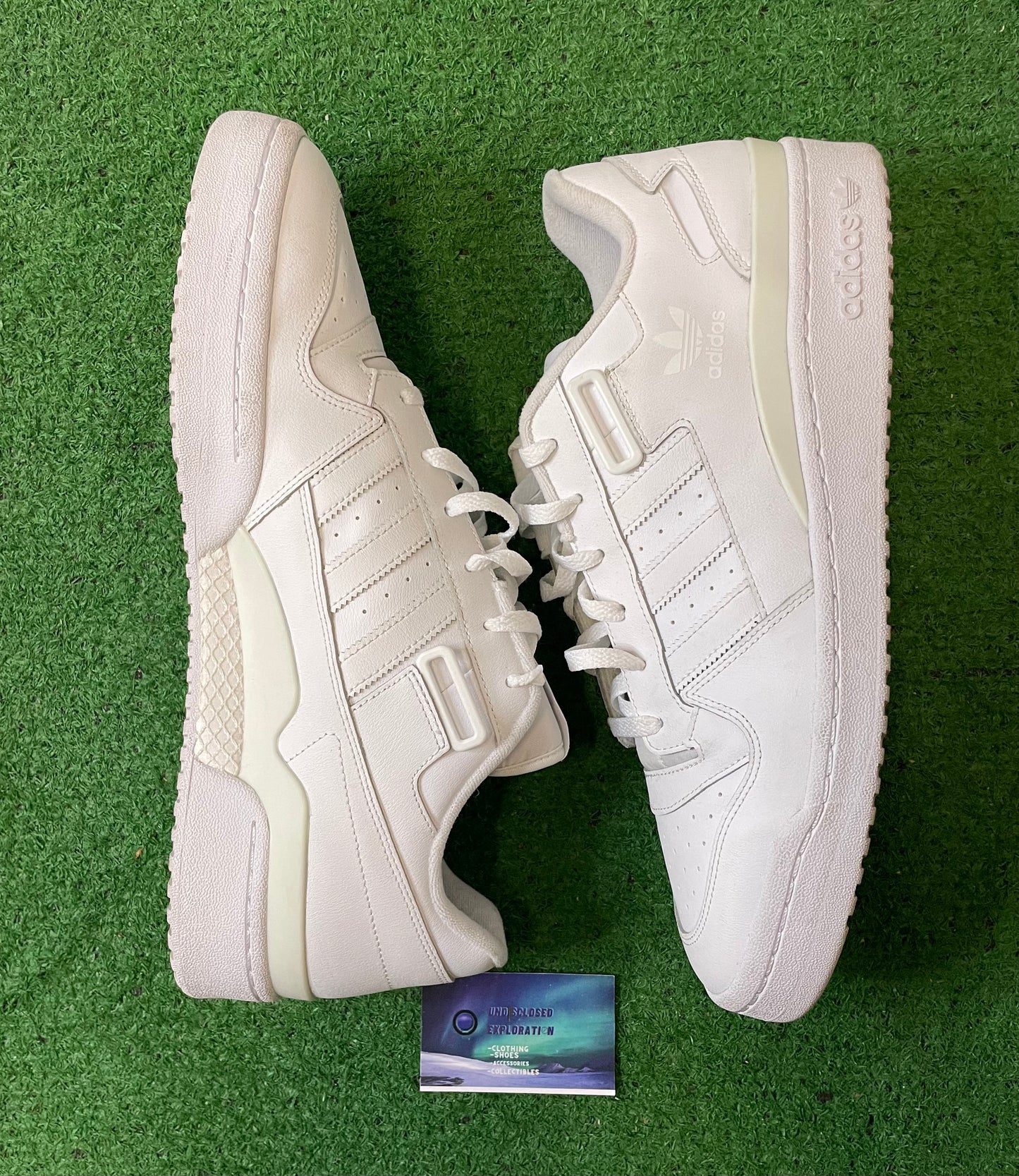Adidas forum low triple white size 14men/15.5women