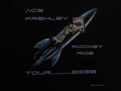 Vintage 2000s Ace Frehley Rocket KISS ride tour tee