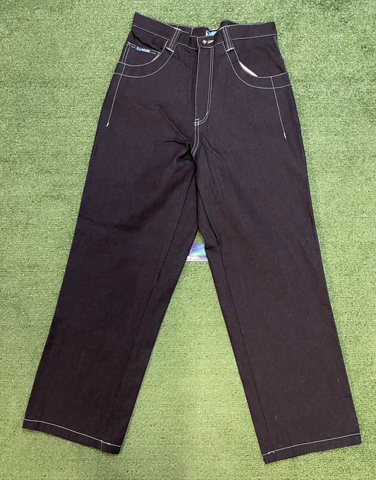 Vintage 1990s Raw Blue dark wash graphic jeans