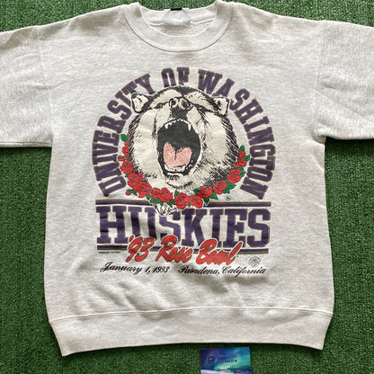 Vintage University of Washington 1993 Rose Bowl Crewneck