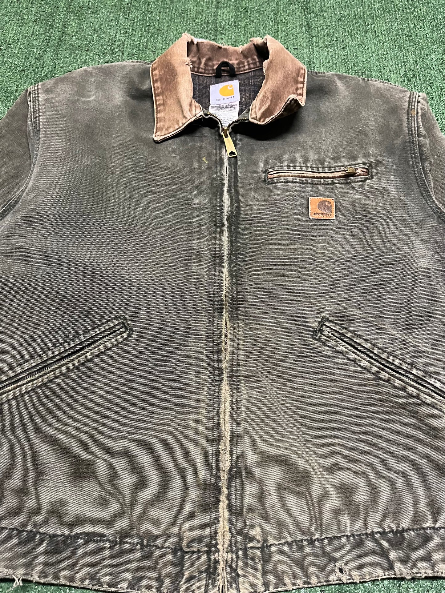 Vintage Carhartt Detroit moss green  J97 moss