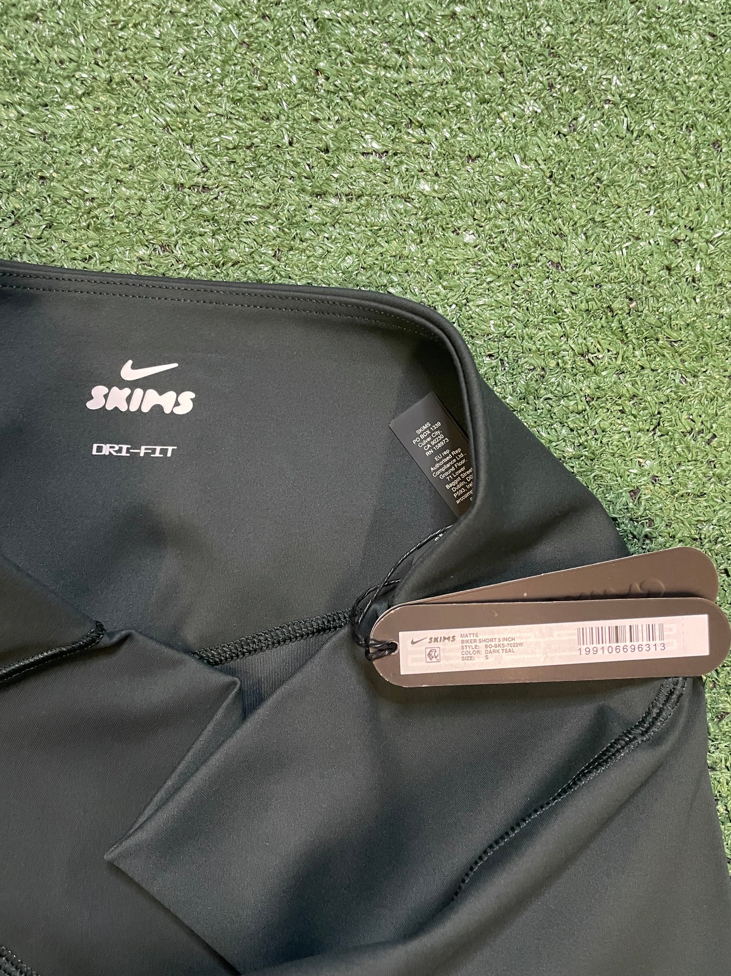 Nike X Skims  dark teal biker shorts