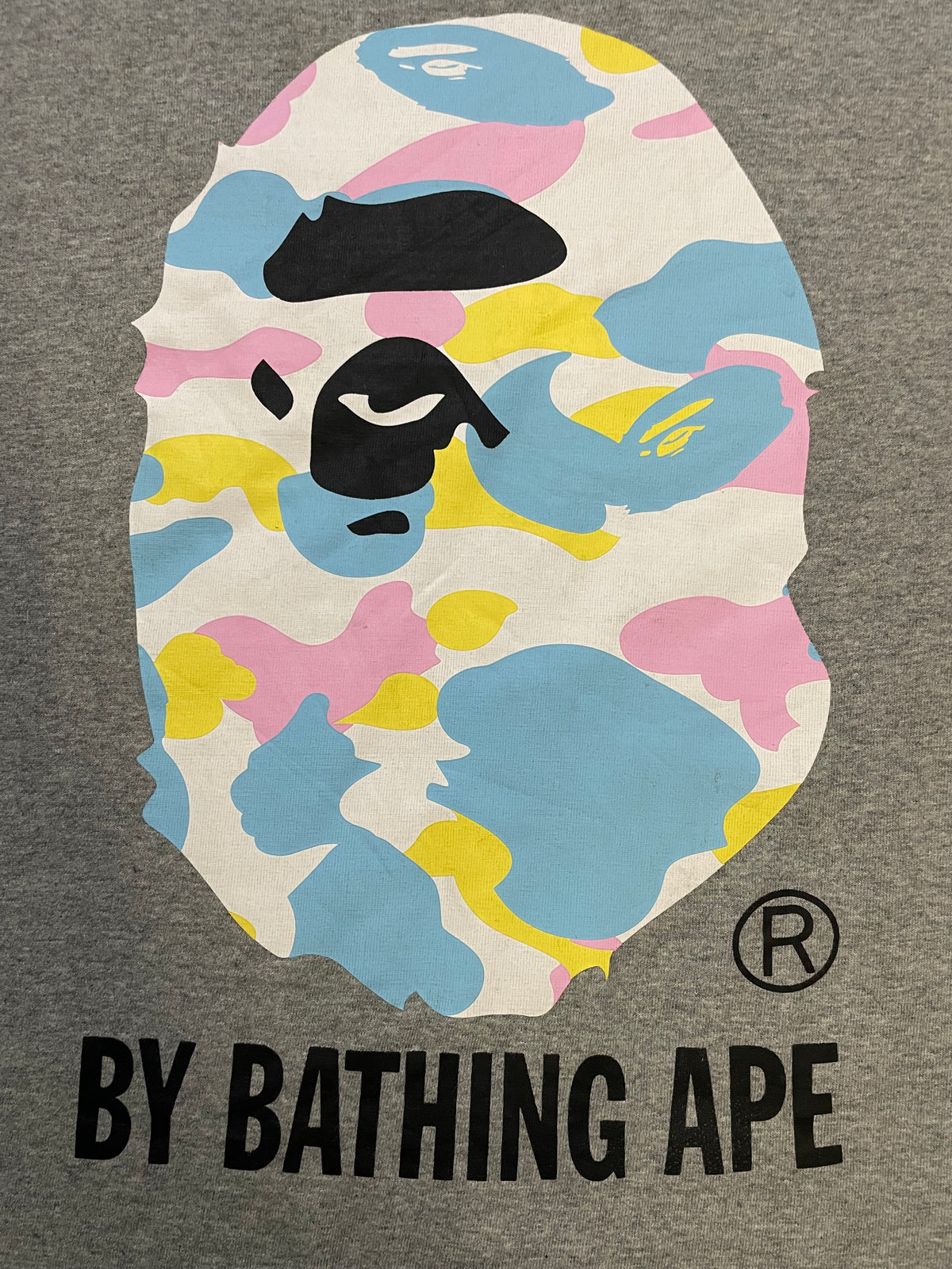 A Bathing Ape  Multi Camo Big Ape Head Tee