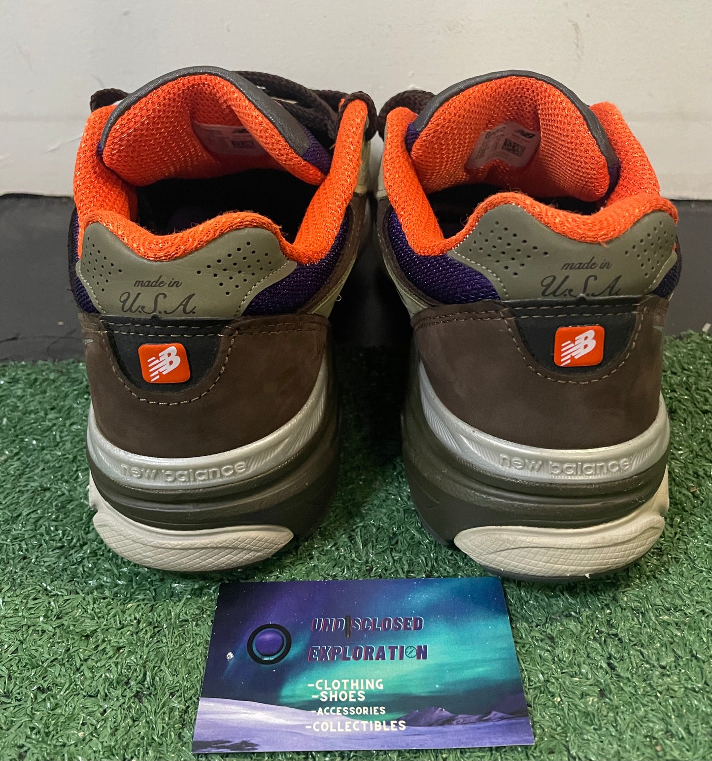 New Balance 990v3 teddy santis khaki orange size 10men/11.5women