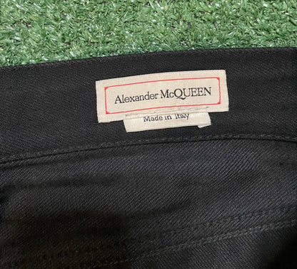 Alexander McQueen Zip Detail Jeans