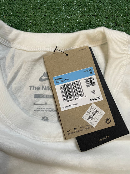 Nike embroidered white center swoosh tee