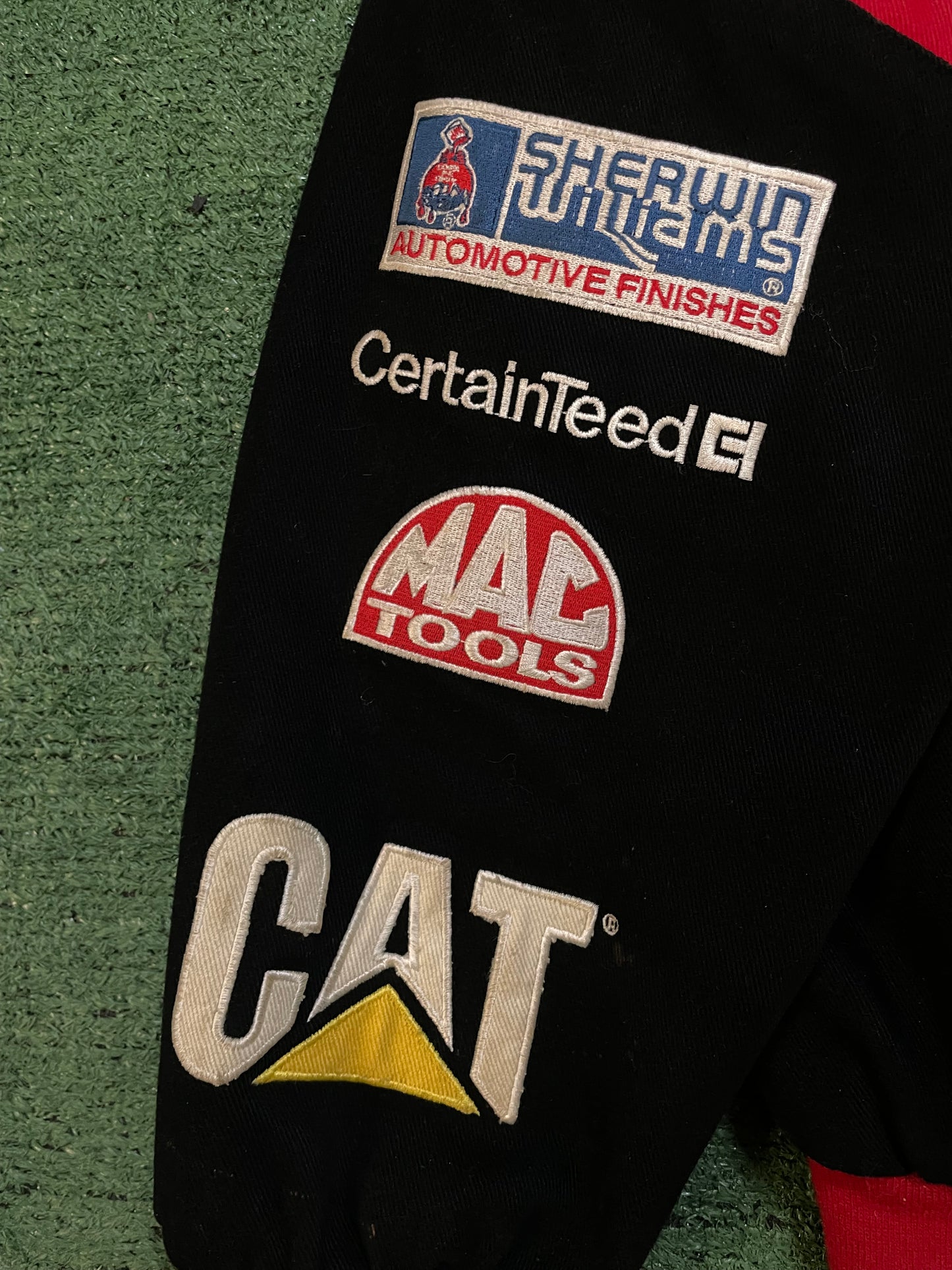 Vintage 1990s CAT racing nascar Jeff Hamilton jacket