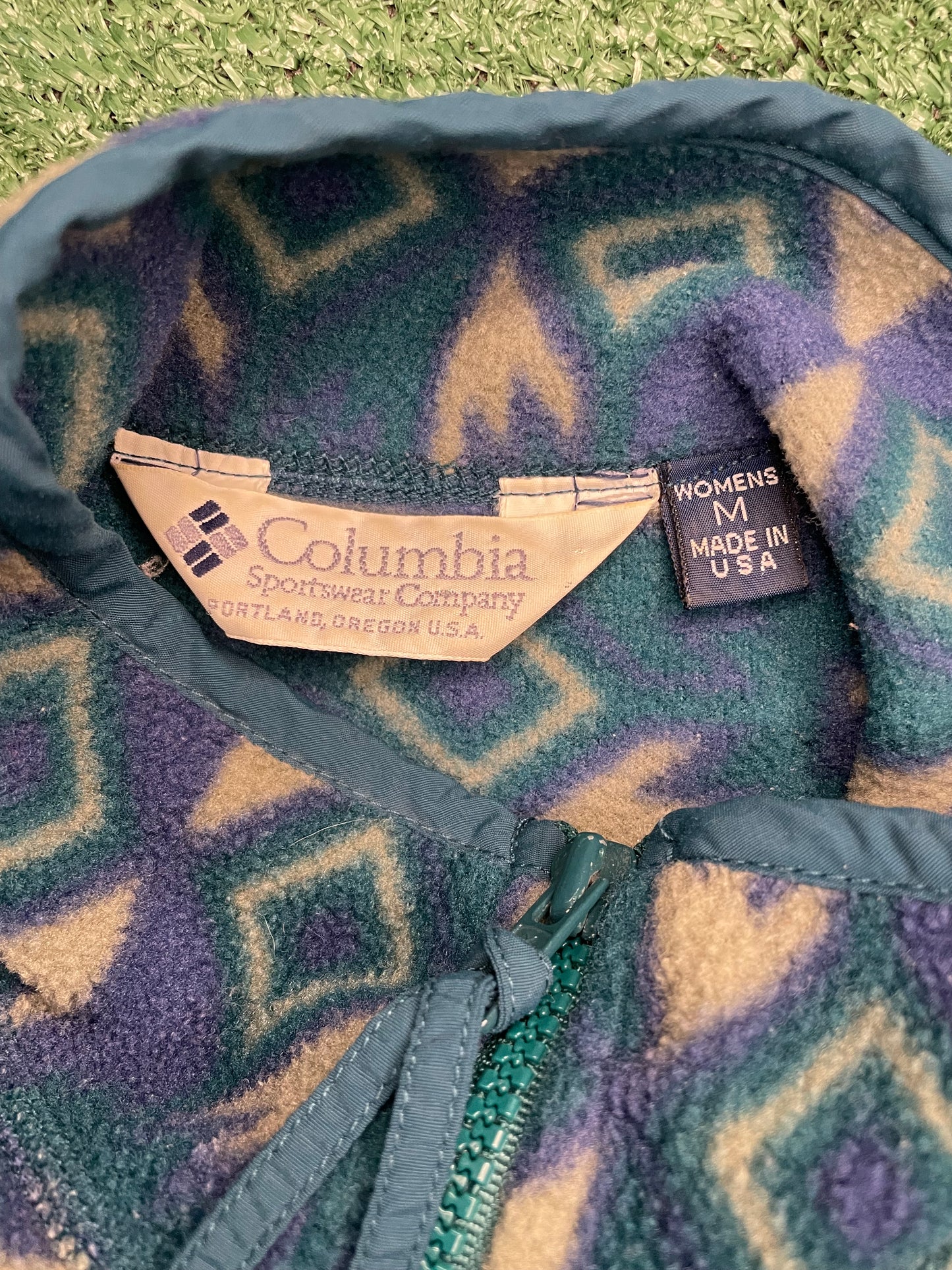 Vintage 1990s Columbia Aztec fleece