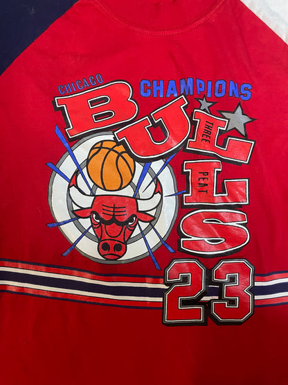 Vintage 1990s Chicago Bulls 3peat tee