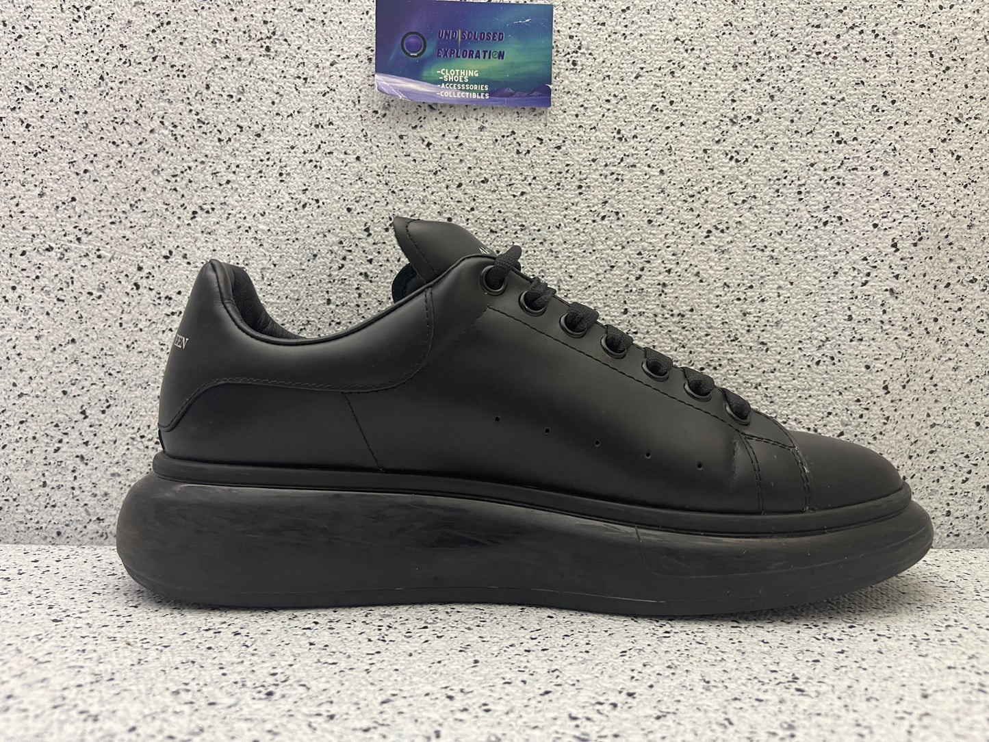 Alexander McQueen Oversized Sneaker Clear Sole Black 45 EU/12 Men “Preowned”