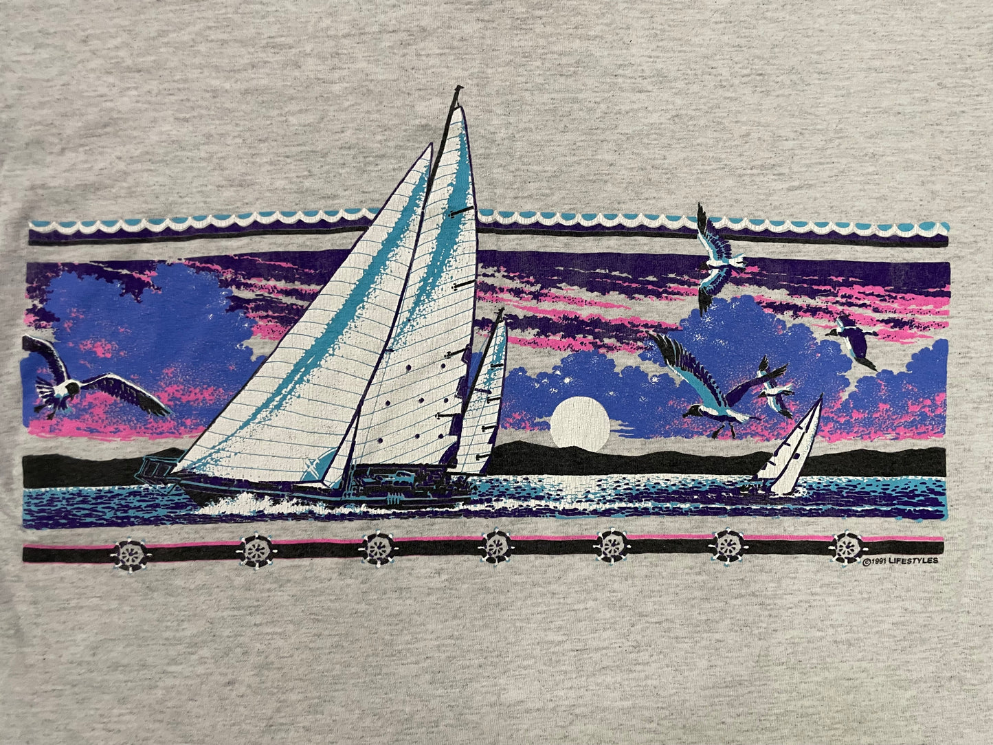 Vintage 1990s Washington sailboat tee
