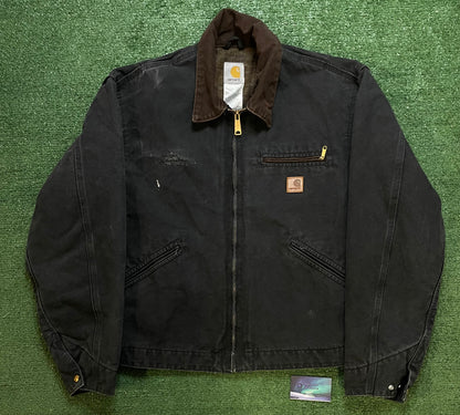 Vintage 2000s Carhartt black Detroit jacket