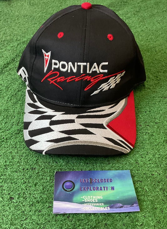 Vintage Pontiac Racing checkered Flag hat