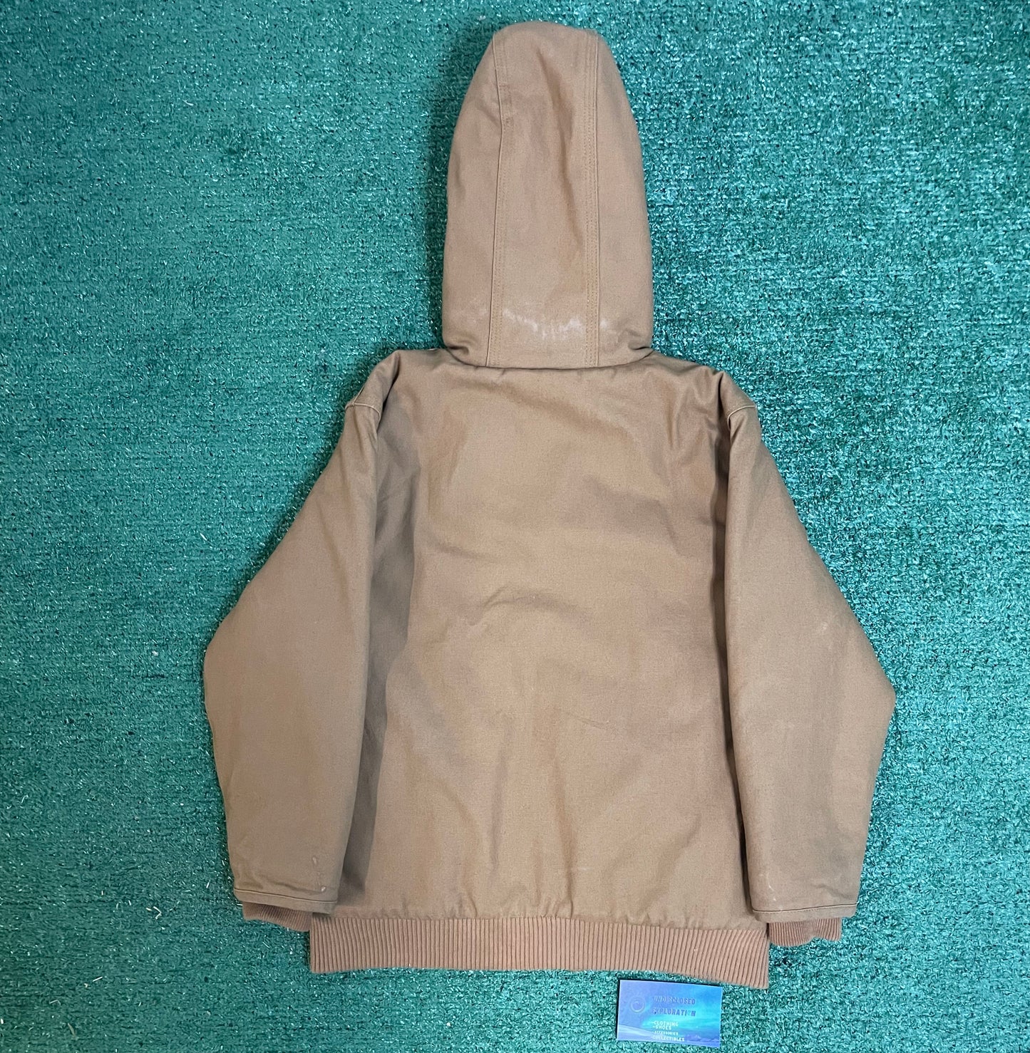 Vintage tan Carhartt hooded jacket