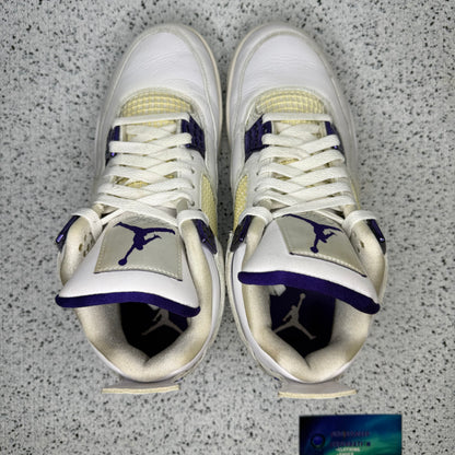 Jordan 4 Purple Metallic 8 Men “Preowned”