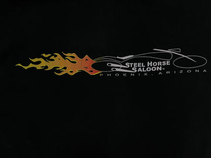 Vintage 1990s Steel Horse Saloon flames longsleeve