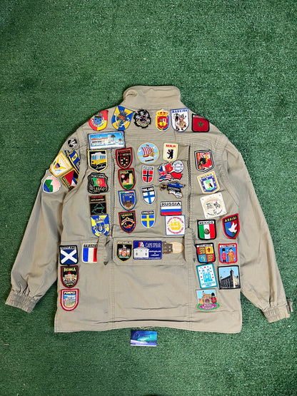 Vintage 1980s tourist patch jacket