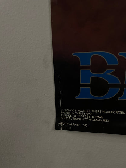 Vintage 1980s Curt Warner blade runner Seattle Seahawks poster