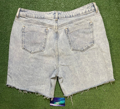 asos light wash Jean shorts