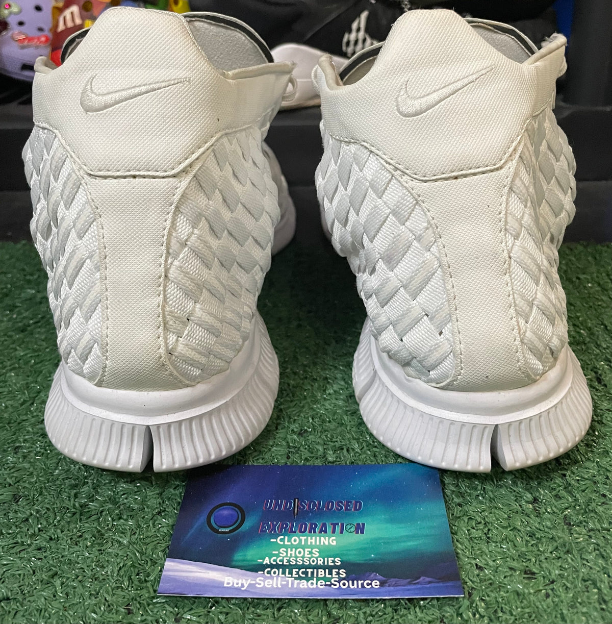 Nike Free Inneva woven triple white size 13men/14.5women