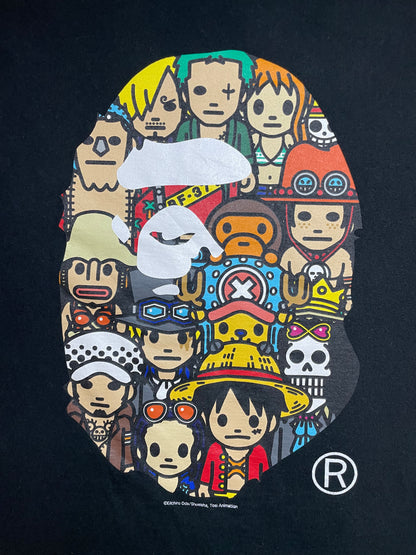 Bape x One piece ape head tee