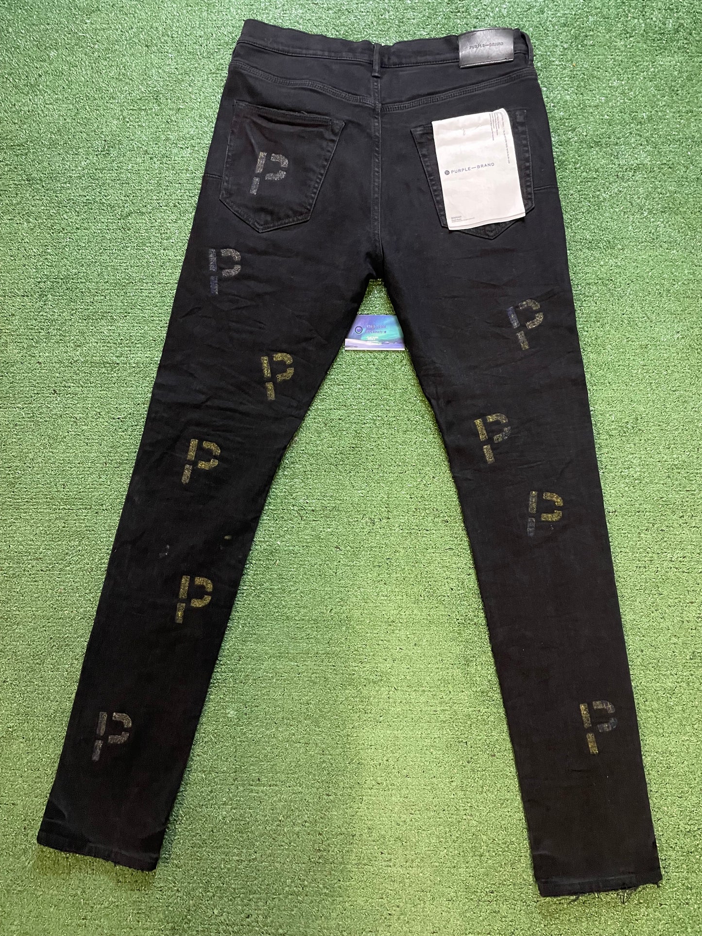Purple brand punch p black denim jeans
