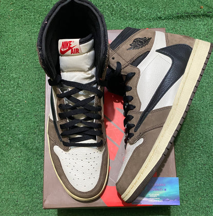 Air Jordan 1 Travis Scott High mocha size 13men/14.5women