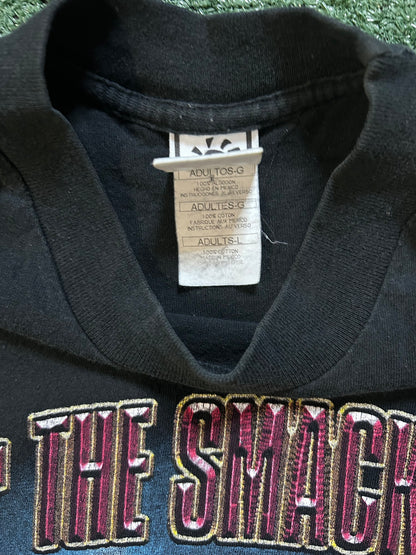 Vintage 1990s  the rock laying the smackdown WWF Dwayne Johnson tee