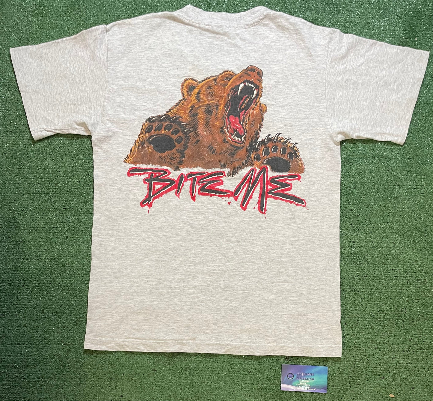 Vintage 1990s Arizona bite me grizzly bear tee