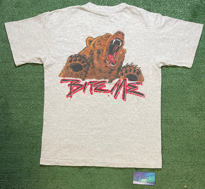 Vintage 1990s Arizona bite me grizzly bear tee