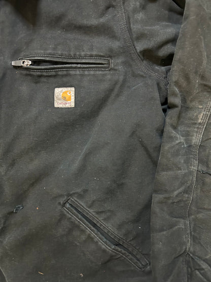 Carhartt distressed black Detroit jacket