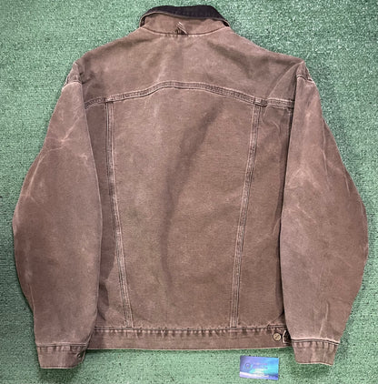 Vintage Carhartt corduroy trucker brown  jacket