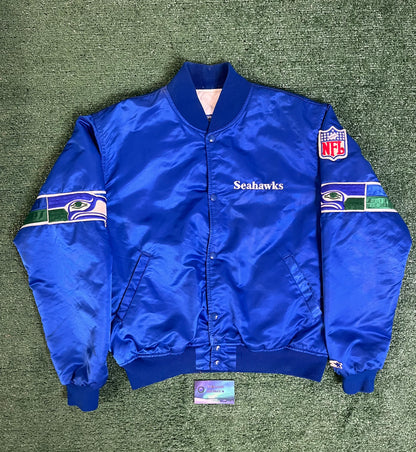 Vintage 1980s Seattle Seahawks satin starter jacket