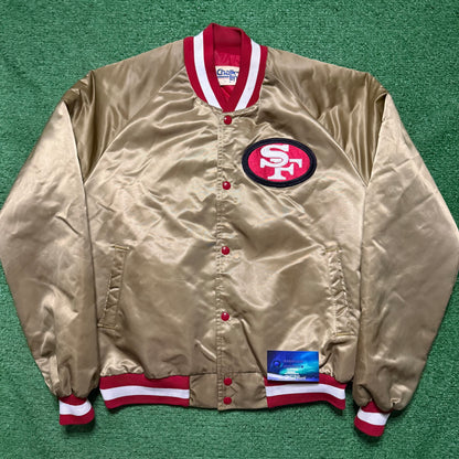 Vintage San Francisco 49ers Satin Jacket Chalk Line