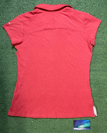 Columbia red short sleeve polo