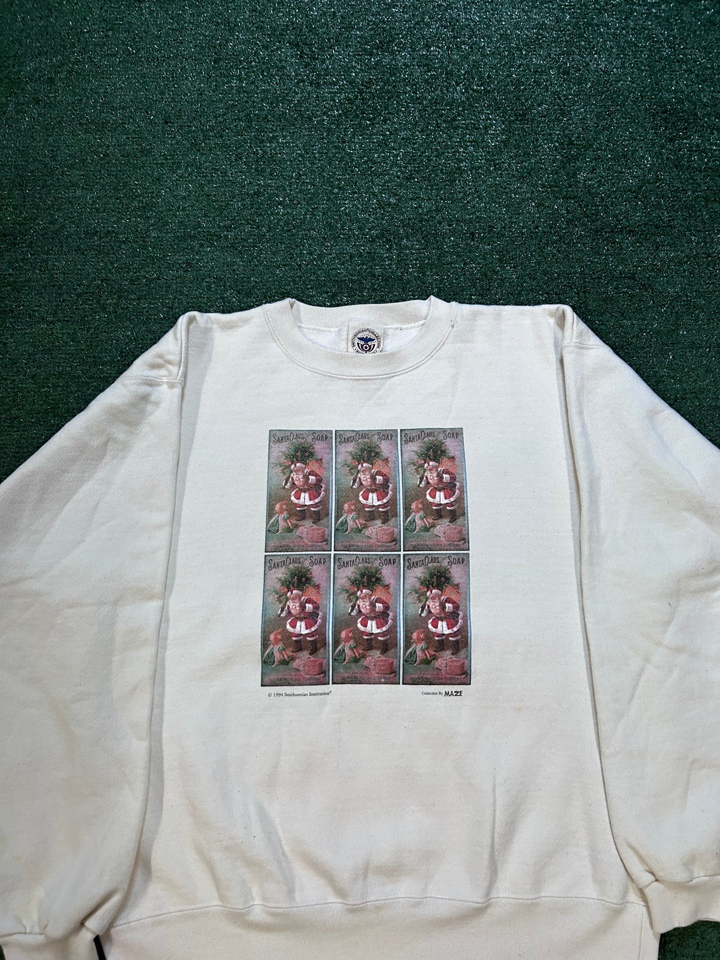 vintage 1990s Smithsonian Santa Claus Soap crewneck