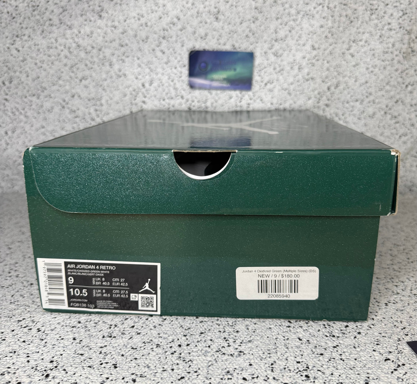 Jordan 4 Oxidized Green 9 Men/10.5 Women “Preowned”