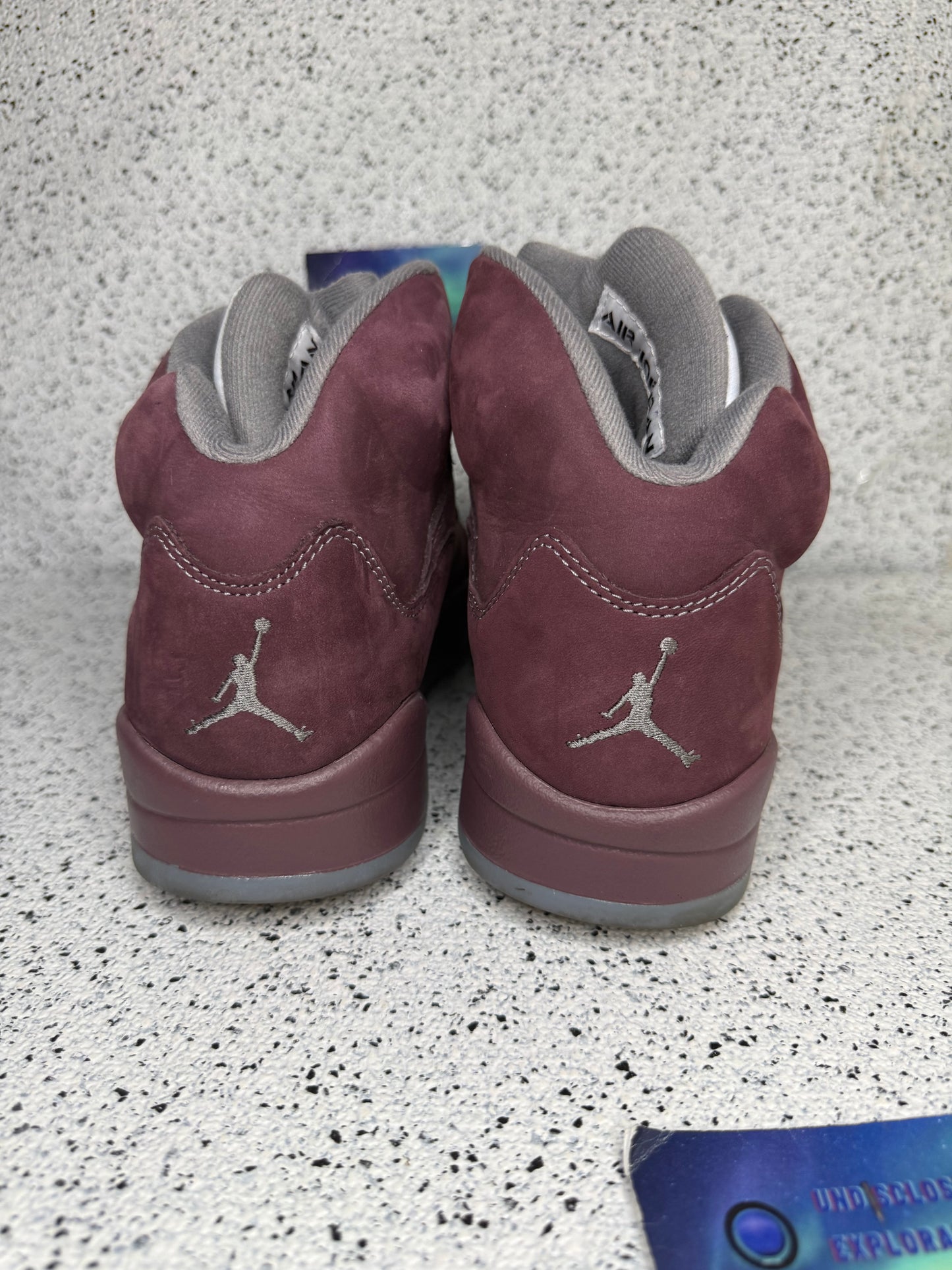 Jordan 5 Burgundy 9.5 Men/11 Women “Preowned”