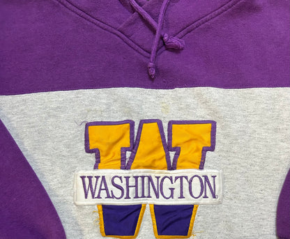 Vintage 1990s UW University of Washington embroidered hoodie